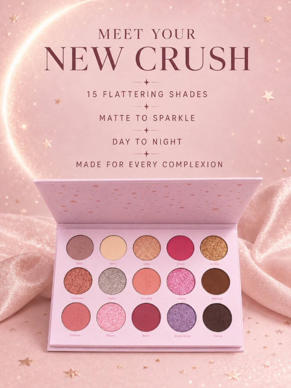 Celestial Crush 15-Shade Eyeshadow Palette - New - Picture 3 of 5